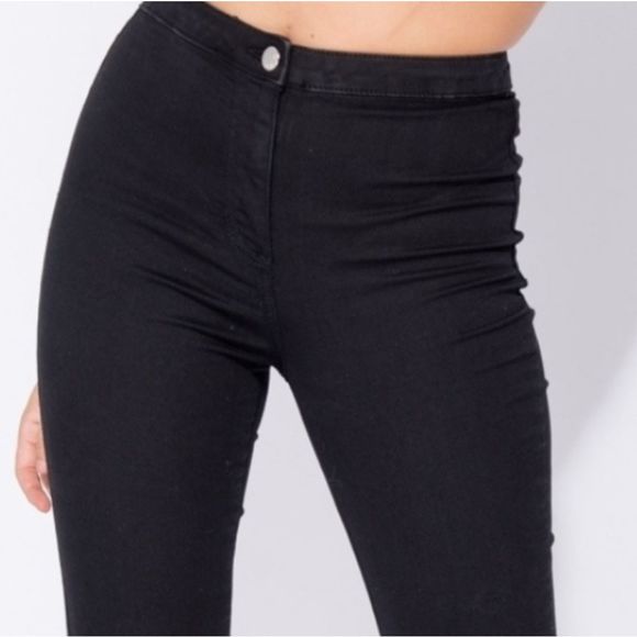 Last! Black Skinny Jeggings Jeans Size 2 - Picture 4 of 5